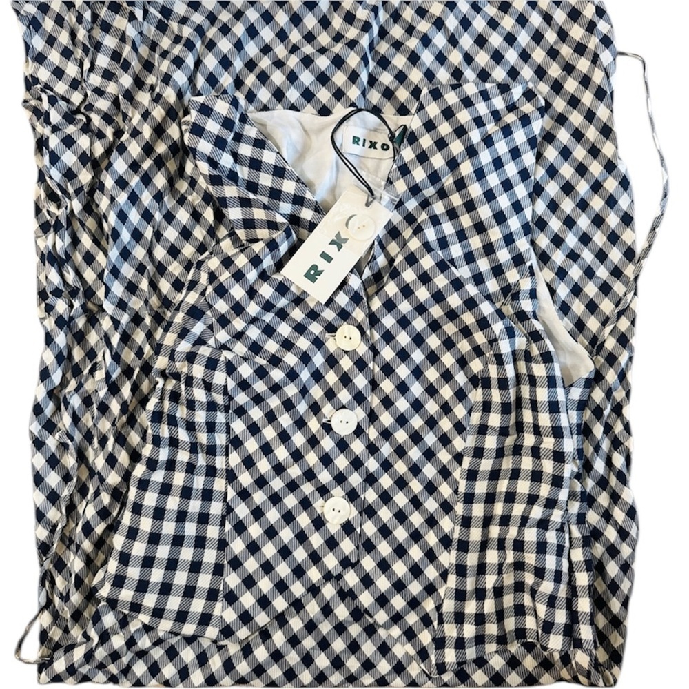 RIXO Kimmy checked maxi dress NEW - Picture 7 of 9